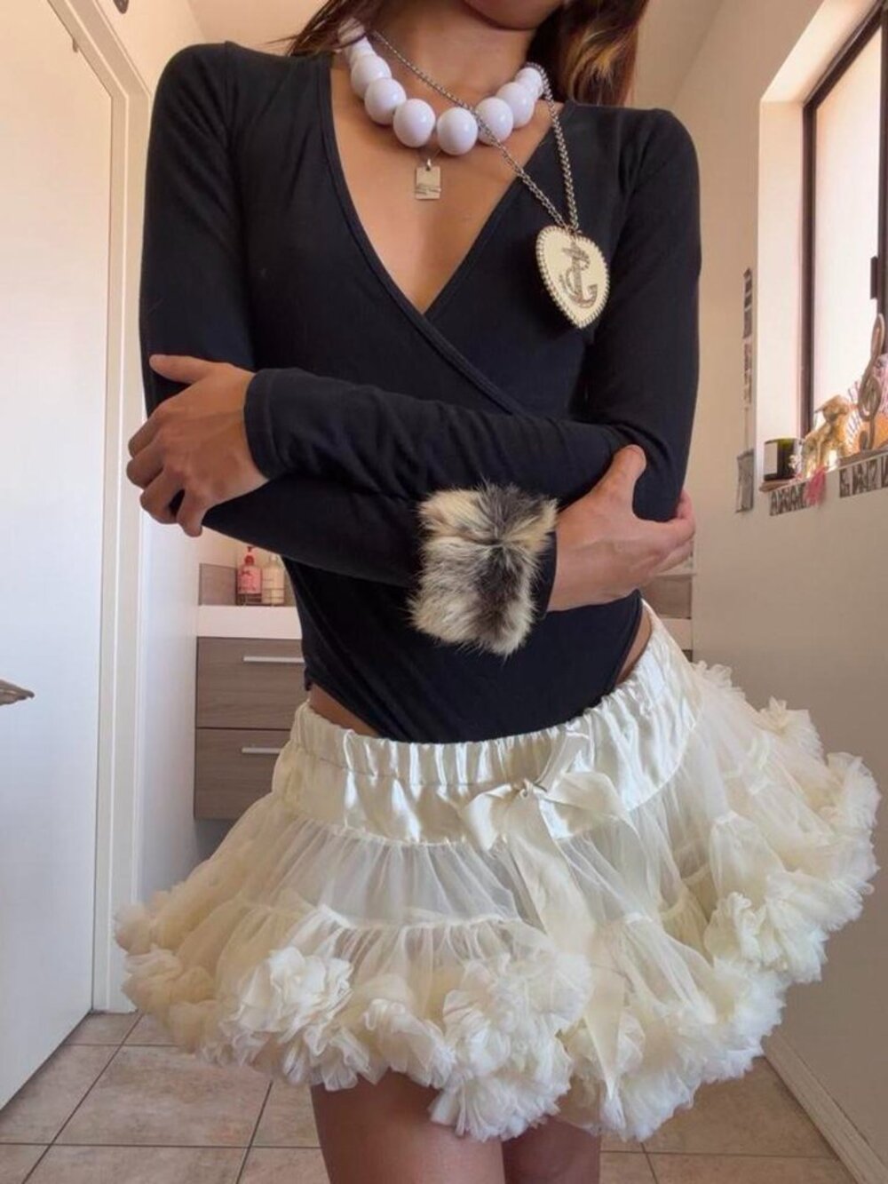 The Noir Ballet Wrap Top